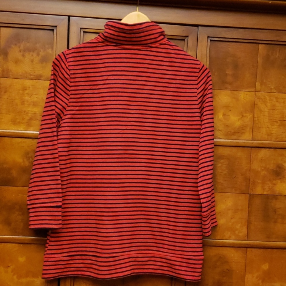 Northstyle Red & Black Stripe Blouse Size M - Picture 5 of 8